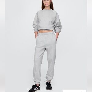 Gap High Rise Boyfriend Jogger Sweatpants Heather Grey